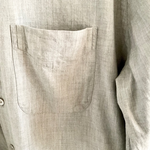 REVOLVE x Tom Ford Button down shirt Longsleeve Light Gray/Greige Minimalist 43 - Picture 6 of 13